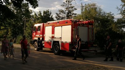 У міському парку Херсона горіла трава