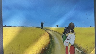 У Херсоні погасили блок марок "Діти перемоги малюють Україну майбутнього" У Херсоні погасили блок марок "Діти перемоги малюють Україну майбутнього"