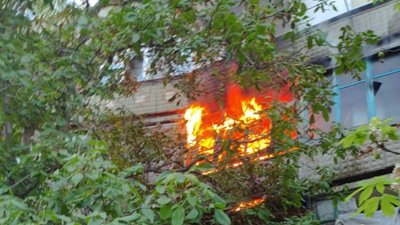 Пожежа у багатоповерхівці у Краматорську