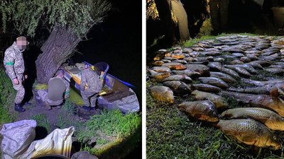 На Черкащині двоє чоловіків незаконно наловили риби на 359 тисяч гривень