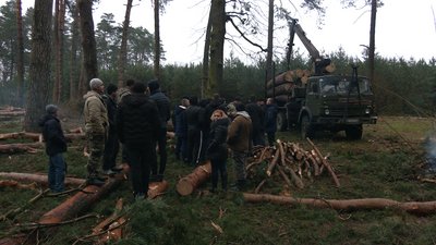 На Рівненщині селяни протестують проти вирубки лісу. У лісгоспі відповіли На Рівненщині селяни протестують проти вирубки лісу. У лісгоспі відповіли