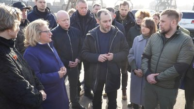 Німецька міністерка під час візиту перевірила, як на Одещині використовують допомогу від країн Європи Німецька міністерка під час візиту перевірила, як на Одещині використовують допомогу від країн Європи