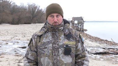 У Запоріжжі на березі Дніпра місцевий житель виявив міну У Запоріжжі на березі Дніпра місцевий житель виявив міну