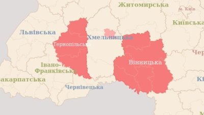тривоги, карта тривог