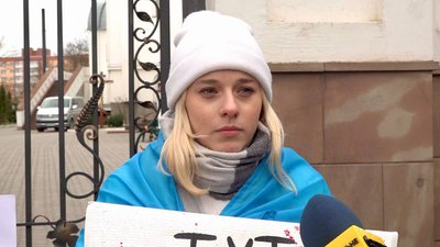У Тернополі молодь вийшла на мирну акцію проти московського патріархату
