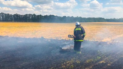 На Кіровоградщині під час пожежі травмувався чоловік
