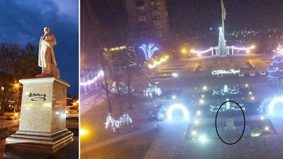 У Мелітополі окупанти демонтували пам'ятник Тарасу Шевченку