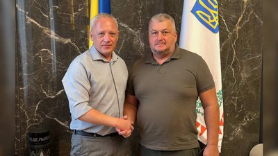 Сергій Душкевич разом із міським головою Романом Клічуком