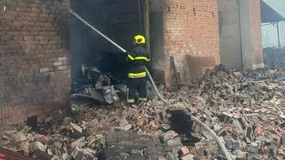 Пожежа, склад, фермерське господарство, Франківщина, Долішнє Залуччя