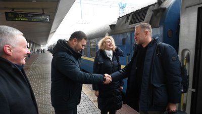 Міністр закордонних справ Литви Габріелюс Ландсбергіс прибув у Київ 25 січня 2024 року