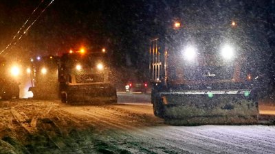 Снігопад у Чернігові: висота снігового покриву сягнула близько 20 см