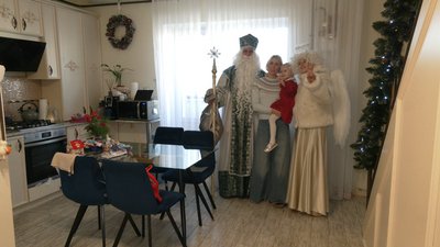 Сім'ї загиблих військових у Чернігові, до яких завітав Святий Миколай