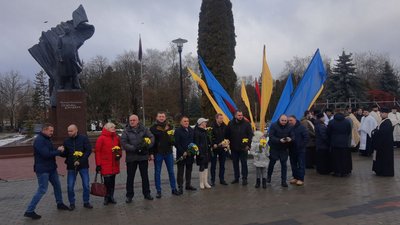 У Тернополі вшанували пам'ять Степана Бандери У Тернополі вшанували пам'ять Степана Бандери