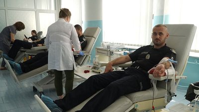 Правоохоронці, донація крові, поліція, 10 червня 2026, Тернопіль