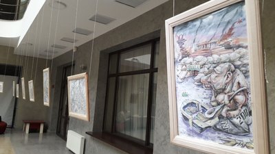 У Сумах відкрили виставку політичної карикатури