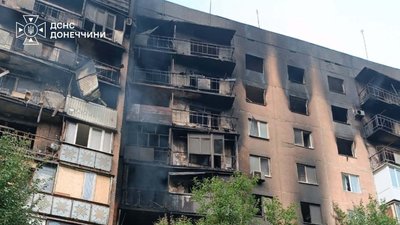 Краматорськ: згоріли 16 квартир у багатоповерхівці внаслідок обстрілів 21 вересня