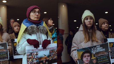 У Стокгольмі влаштували акцію на підтримку полонених захисників острова Зміїний, що на Одещині