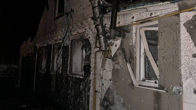 Пошкоджений будинок у Балаклії