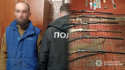  Нелегальна зброя: у жителя Новгород-Сіверського району вилучили набої, гранату та рушниці
