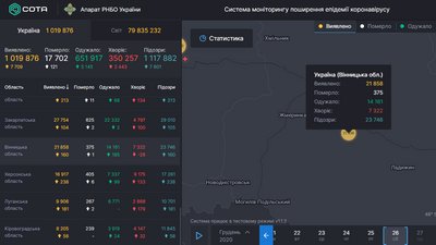 За добу на Вінниччині виявили 160 випадків інфікування COVID-19 За добу на Вінниччині виявили 160 випадків інфікування COVID-19