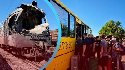 потяг Дніпро-Одеса, евакуація, атака на потяг