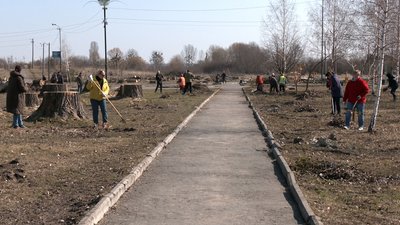 Толока в гідропарку на Рівненщині згуртувала місцевих і переселенців Толока в гідропарку на Рівненщині згуртувала місцевих і переселенців
