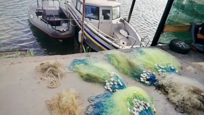 На Херсонщині поліцейські виявили незаконні знаряддя лову риби