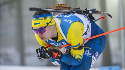 Віталій Мандзин у масстарті Кубка світу з біатлону у Новому Месті