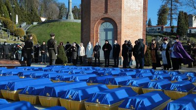 У Львові перепоховали останки жертв політичних репресій
