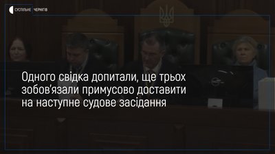 У суді Чернігова допитали одного зі свідків у справі Андрія Талаша