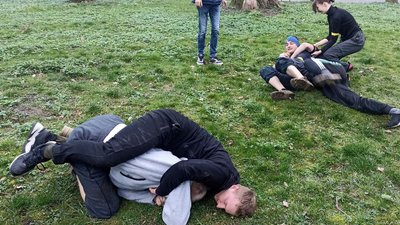 Під час тренування до гри "Гурби-Антонівці"