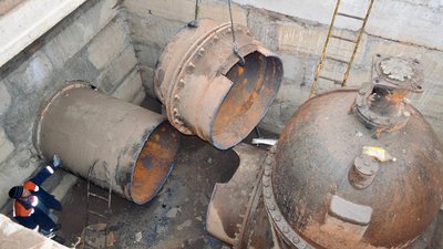 Відремонтували дві ділянки. Триває ремонт водогону "Дніпро-Миколаїв" Відремонтували дві ділянки. Триває ремонт водогону "Дніпро-Миколаїв"