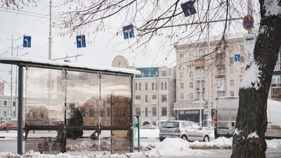 У Харкові йде сніг