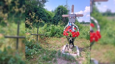 На місці, де загинули брати Бутусіни встановили пам’ятний хрест На місці, де загинули брати Бутусіни встановили пам’ятний хрест