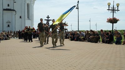Прощання з Олексієм Дяговцем біля Катерининської церкви Прощання з Олексієм Дяговцем біля Катерининської церкви