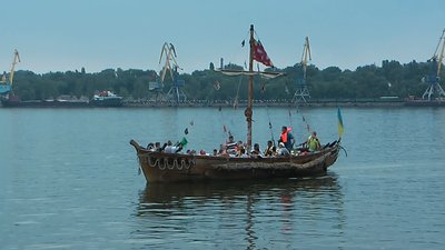 Запорізька козацька чайка вирушила у похід