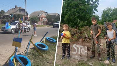 Зібрали на тепловізор: у Валківській громаді на Харківщині школярі облаштували 12 блокпостів