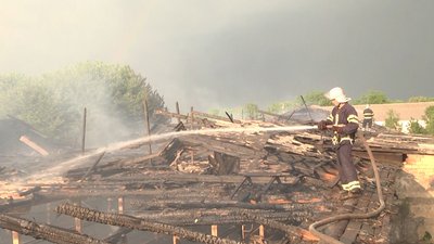 Травмованих та загиблих під час пожежі не було. Фото: ДСНС Травмованих та загиблих під час пожежі не було. Фото: ДСНС