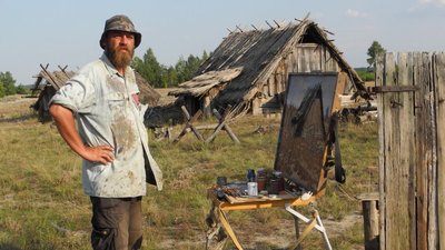 Художник Сергій Носок презентував у Житомирі персональну виставку клинкописів Художник Сергій Носок презентував у Житомирі персональну виставку клинкописів