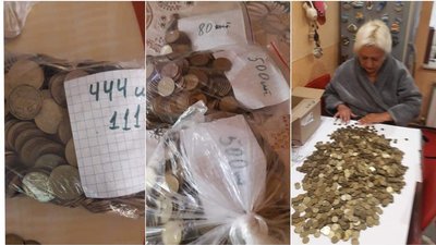 У Кропивницькому зібрали більше 40 кілограмів монет на допомогу онкохворим дітям У Кропивницькому зібрали більше 40 кілограмів монет на допомогу онкохворим дітям