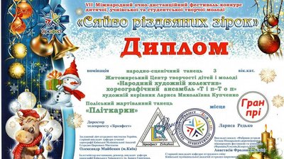 Житомирські танцюристи ансамблю "Тіп-Топ" привезли Гран-прі і перше місце з Вінниці Житомирські танцюристи ансамблю "Тіп-Топ" привезли Гран-прі і перше місце з Вінниці