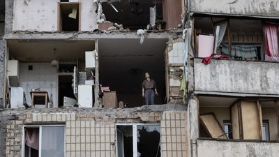 зруйнований будинок у Києві після обстрілу 6 липня 2026 року