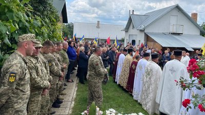 Чин прощання з помічником капелана Романом Скірою Чин прощання з помічником капелана Романом Скірою
