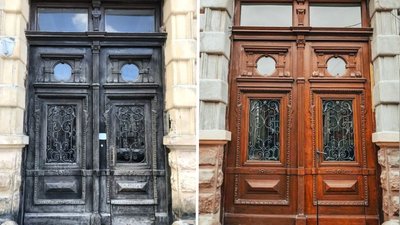 У Львові відновили браму у кам'яниці в стилі французького неоренесансу У Львові відновили браму у кам'яниці в стилі французького неоренесансу