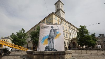 Візуалізація фонтанів на площі Ринок Візуалізація фонтанів на площі Ринок