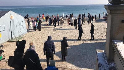 "Не холодно, наче масаж". Як минули хрещенські купання в Одесі "Не холодно, наче масаж". Як минули хрещенські купання в Одесі