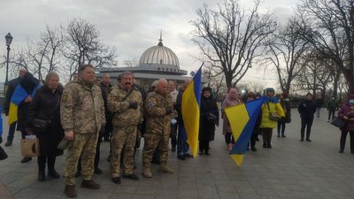 До Дня соборності України в Одесі створили "живий ланцюг" та заспівали Державний Гімн До Дня соборності України в Одесі створили "живий ланцюг" та заспівали Державний Гімн