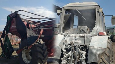 Обстріли Чернігівщини: РФ атакувала агропідприємство на прикордонні, пошкоджена техніка