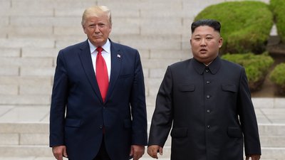 Президент США Дональд Трамп, лідер Північної Кореї Кім Чен Ин