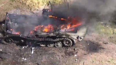 Знищення російського БМД та боєкомплекту на Запорізькому напрямку